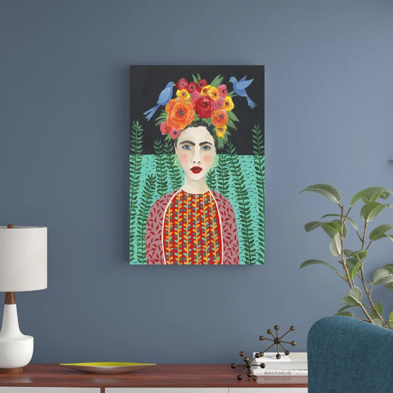 " Frida Headdress II " Painting Print